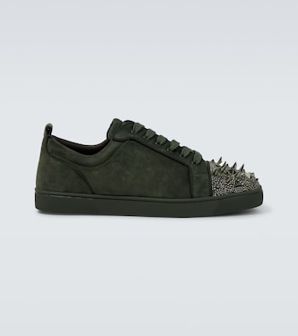 Louis Junior Spikes suede sneakers | Christian Louboutin