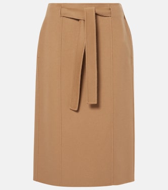 Alec belted wool midi skirt | 'S Max Mara