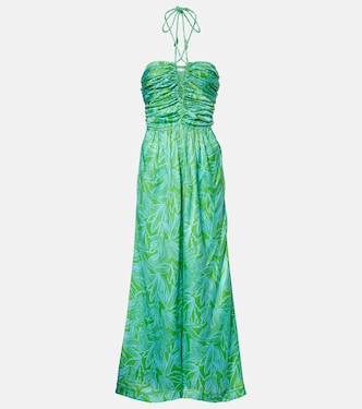 Mono Claudia estampado con cuello halter | Poupette St Barth