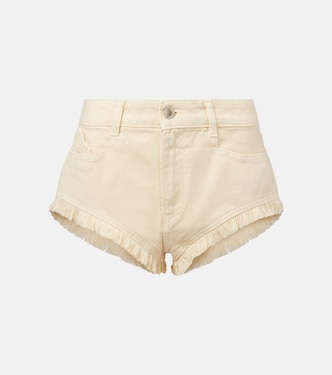 Fringed cotton canvas shorts  | The Attico