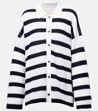 Striped cashmere cardigan | Jardin des Orangers