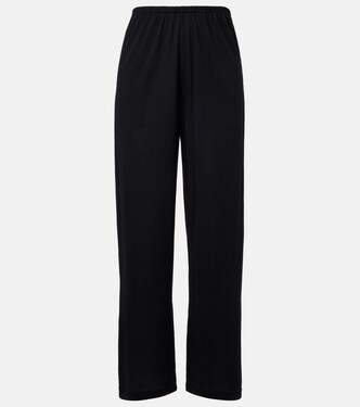 Cotton and silk straight pants  | Toteme