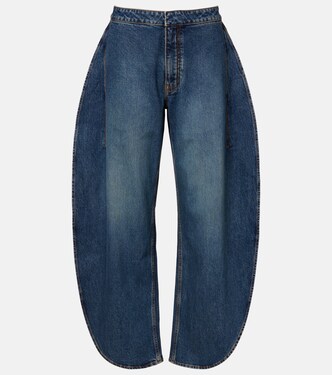 Mid-rise barrel-leg jeans | Alaïa
