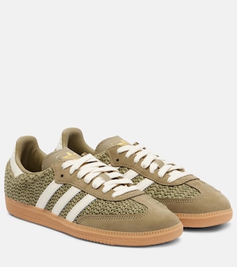 Samba OG leather-trimmed sneakers | Adidas