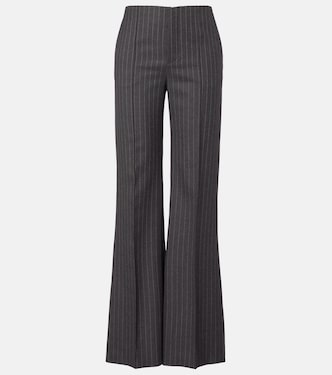 Pantalones anchos de lana virgen a rayas | Chloé