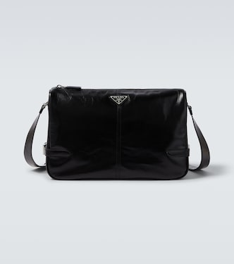 Leather shoulder bag | Prada