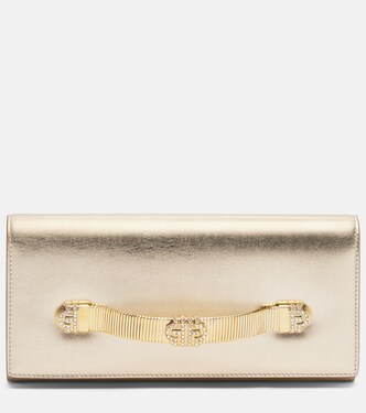 Clutch Bvlgari Tubogas de piel adornado | Bvlgari