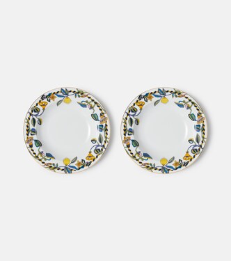 Borboni White陶瓷汤盘两件套 | La DoubleJ