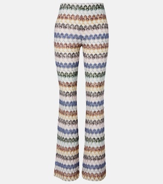 Knitted lamé flared pants | Missoni