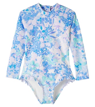 Solstice floral rashguard swimsuit | Zimmermann Kids