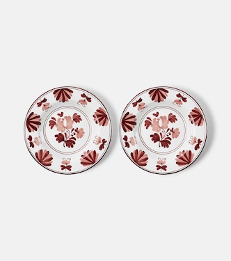 Blossom set of 2 ceramic soup plates | Cabana