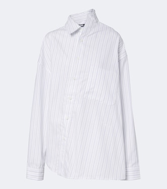 Cuadro asymmetric striped cotton shirt | Jacquemus