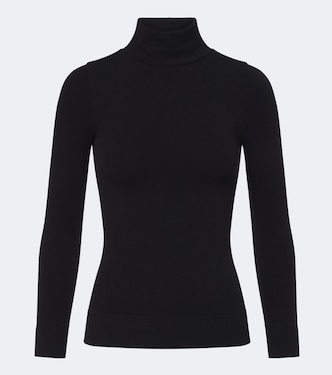 Top de cuello alto de jersey | Toteme