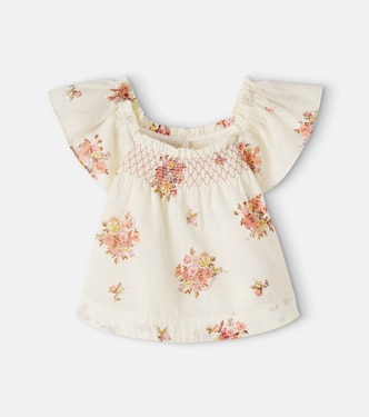 Fairlight floral cotton top | Zimmermann Kids