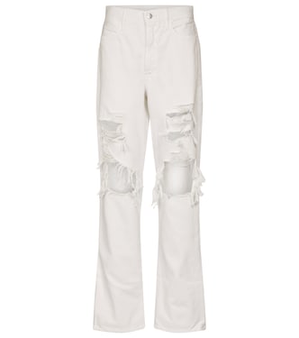 Le Hollywood high-rise straight jeans | Frame