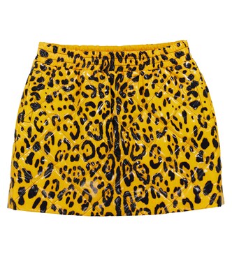 Leopard-print miniskirt | Dolce&Gabbana Kids
