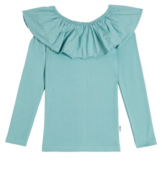 Renate ruffled cotton-blend top | Molo