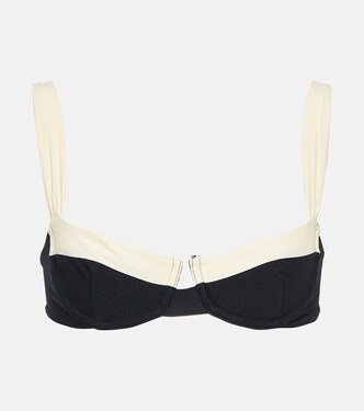 Faux-suede bikini top  | Same