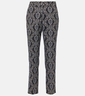 Pantalon slim à taille haute en jacquard | Etro
