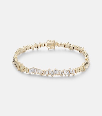 Brazalete de oro de 18 ct con diamantes | Suzanne Kalan