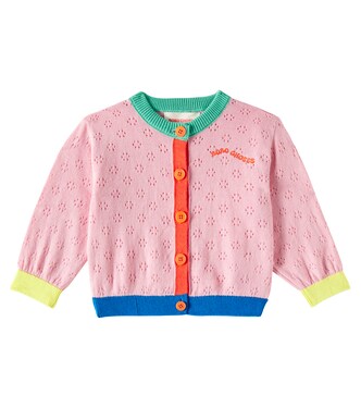 Baby colorblocked cotton cardigan | Bobo Choses