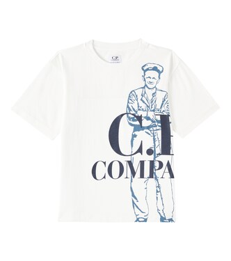 U16 logo cotton jersey T-shirt | C.P. Company Kids
