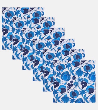 Large set of 6 floral napkins | La DoubleJ