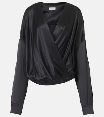 Silk-blend satin blouse | Dries Van Noten