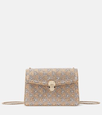 Schultertasche Serpenti Forever Mini mit Kristallen | Bvlgari
