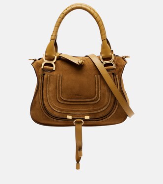 Tote Bag Marcie Small aus Veloursleder | Chloé