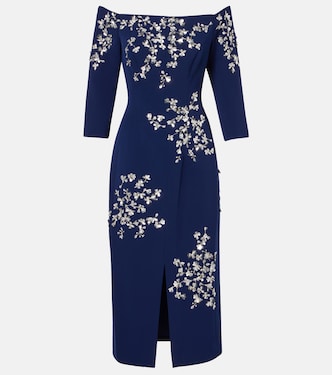 Embellished off-shoulder midi dress | Carolina Herrera