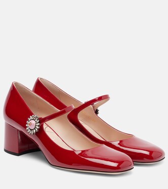 Daisy Jewel 55 leather Mary Jane pumps | Valentino Garavani