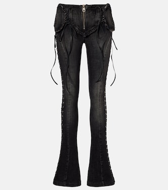 Low-Rise Slim Flared Jeans | Blumarine