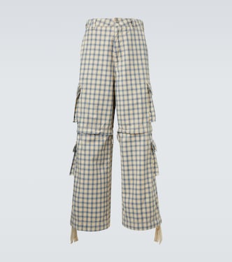 Checked cotton cargo pants | ERL