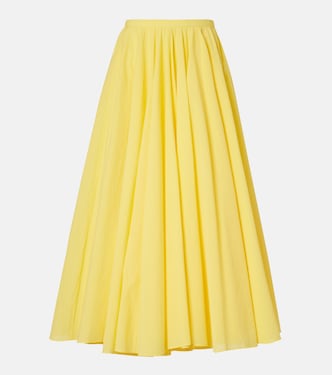 Paysan asymmetric cotton-blend midi skirt | Jacquemus