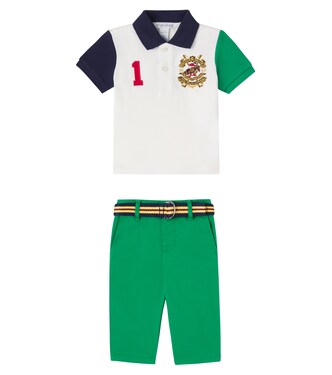 Cotton polo shirt and pants set  | Polo Ralph Lauren Kids