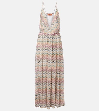 Zig Zag锯齿图案加长连衣裙 | Missoni