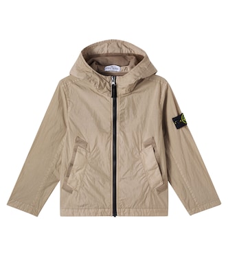 Chaqueta con capucha y logo | Stone Island Junior