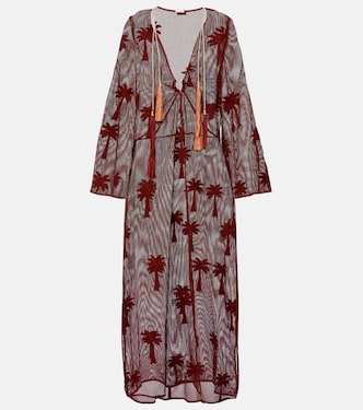 Bestickter Kaftan aus Baumwoll-Mesh | Johanna Ortiz