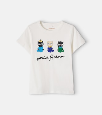 Printed cotton jersey T-shirt | Mini Rodini