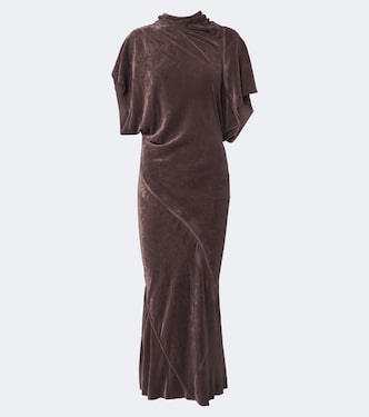 Midikleid Seb aus Samt | Rick Owens