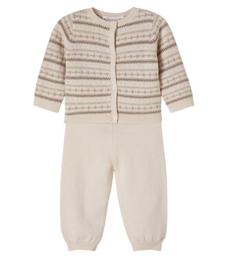 Bebé - set Grifin de cárdigan y pantalones de lana y algodón | Bonpoint