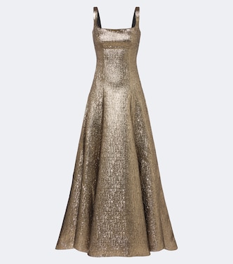 Lamé jacquard gown | Roland Mouret