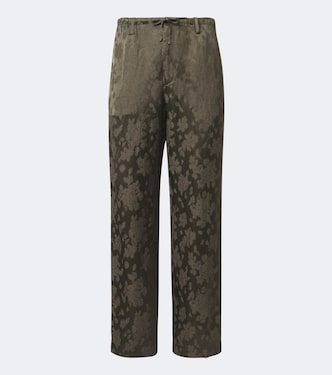Jacquard straight pants | Dries Van Noten