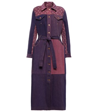 Colorblocked denim coat | Marine Serre