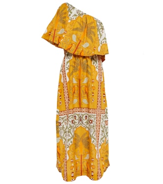 Robe midi From Salsa To Mambo en coton | Johanna Ortiz