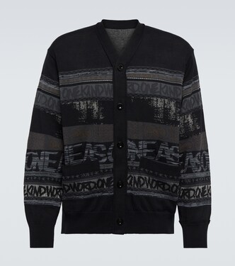 x Eric Haze – Cardigan en jacquard de coton | Sacai
