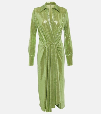 Joelle sequined gathered midi dress | Dodo Bar Or