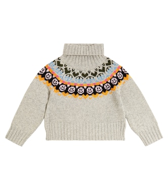 Gimla intarsia wool-blend turtleneck sweater | Molo