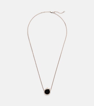Antifer 18kt rose gold pendant necklace with onyx and diamonds | Repossi